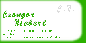 csongor nieberl business card